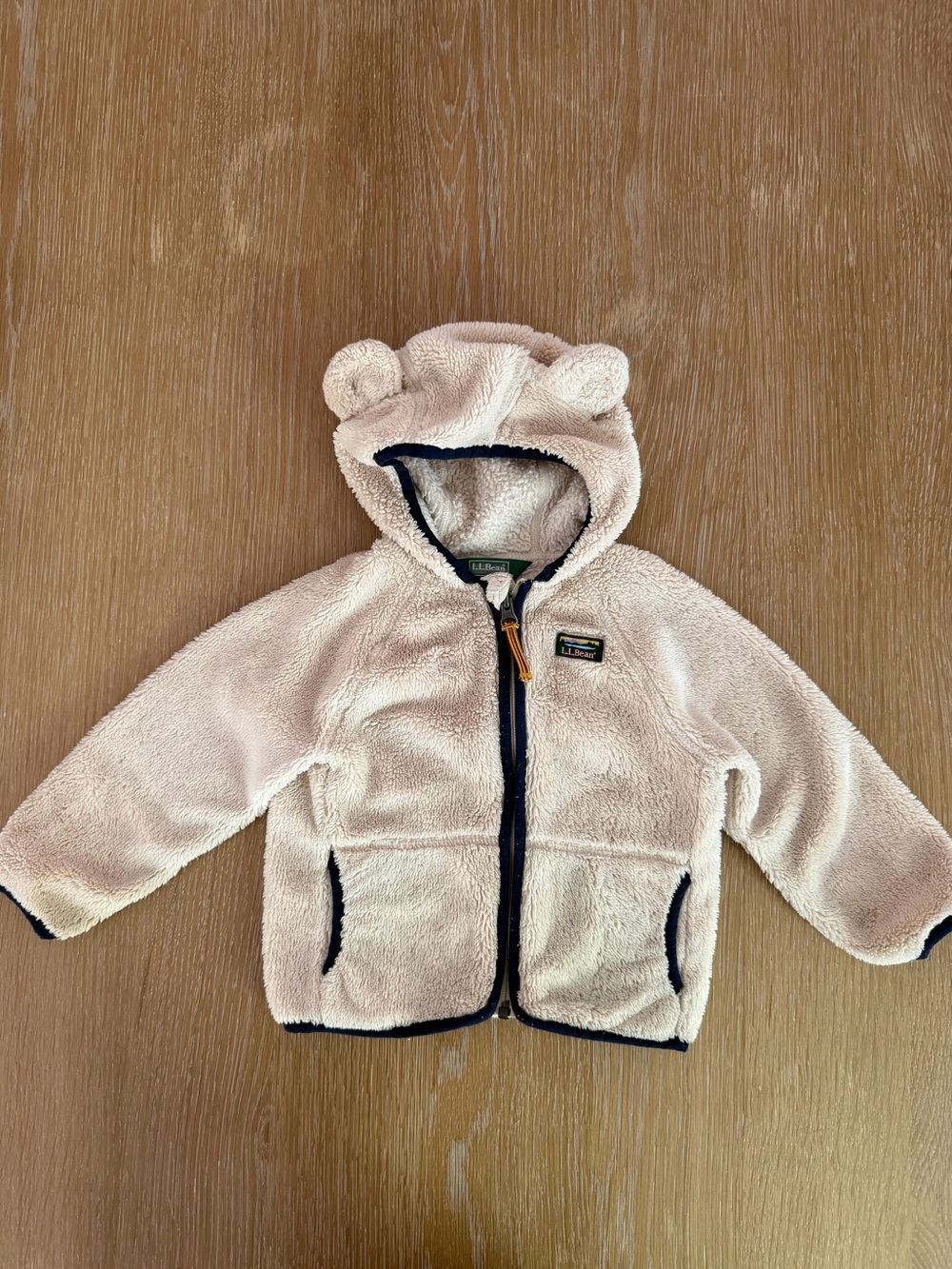 LL Bean Cream Sherpa Infants' and Toddlers' L.L.Bean Hi-Pile Fleece Jacket